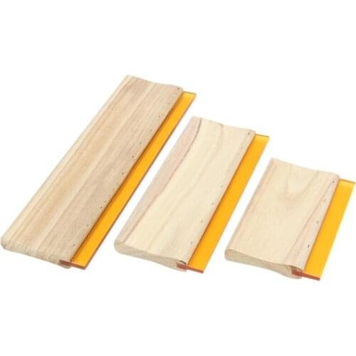 3 Pcs Silk Screen Printing Squeegee Ink Scaper Scratch Board Tools 16cm 24cm 33cm