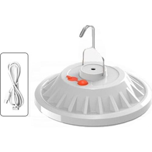 30/60/120LEDs Solar Charging Flying Saucer Lamp LED High Bay Light Ceiling Lamp with Hook for Warehouse Garage Lighting M7DA