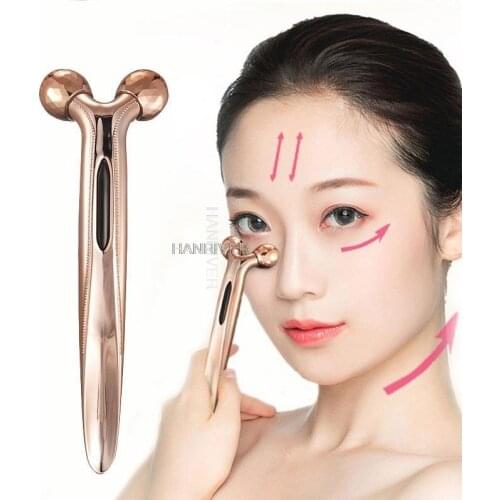 3D Roller Massage V Facelift Skin Tighten Body Shaping Wrinkle Remover Micro Current Eye & Face Massager Portable Beauty Tool