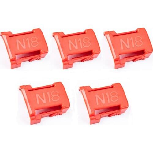 5Packs Battery Holder for Milwaukee Battery Mount Dock Holder Fit for M18 48-11-1850 18V Mount Holder Cover Dock Clip No battery