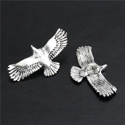 5pcs Silver Color Zinc Alloy eagle Charms Pendants for Jewelry Making DIY Handmade Craft A2808