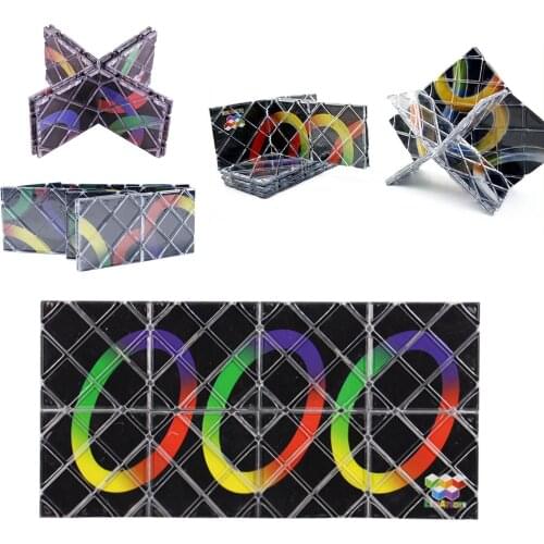 8 Panels Puzzle Cube Magic Folding Puzzle Cube Twisty Classic Toys For children Antistress Professional Magico Folding Cubo