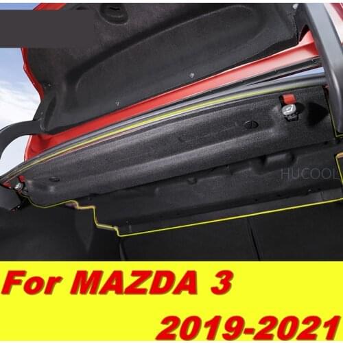 For Mazda3 Mazda 3 2019 2020 2021 sedan auto trunk Acoustic cotton Tail box Noise reductionDustproof cotton car accessories