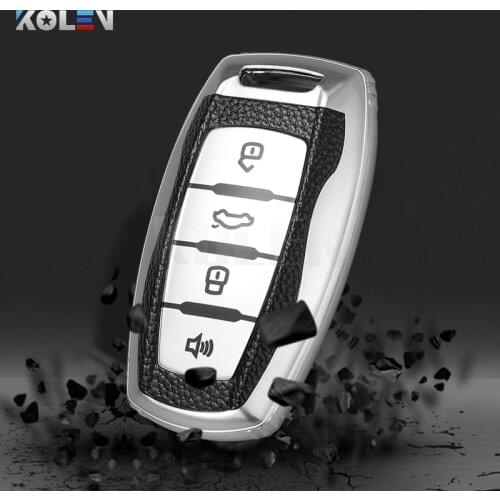 TPU+PU Car Remote Key Case Cover For Great Wall Haval Hover H1 H4 H6 H7 H9 F5 F7 H2S GMW Coupe Auto Key Holder Shell Accessories
