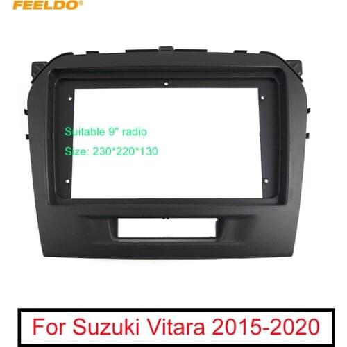 FEELDO Car Radio Audio 9" Big Screen 2DIN Fascia Frame Adapter For Suzuki Vitara DVD Player Dash Fitting Panel Frame Kit