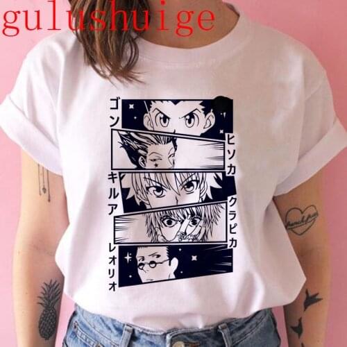 HISOKA MOROW Graphic Tees Men Kawaii Tops T-shirt Anime Hunter X Hunter Killua Zoldyck T Shirt Harajuku Unisex Tshirt Male 90s