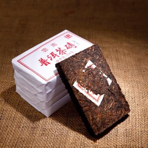 250g China Yunnan 2012 Jishun Hao Chen Nian pu'er Cooked Raw pu'erh Tea Brick Pu'er Green Food for Health Care Lose Weight