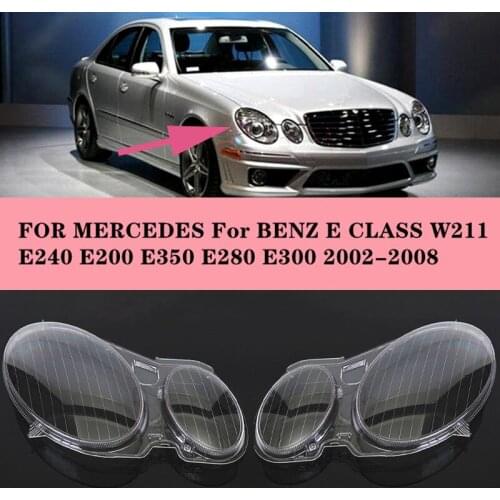 Headlight Cover W211 Car Headlight Lens Glass Cover For Benz W211 E240 E200 E350 E280 E300 2006-2008 Lamp cover Cover Shell