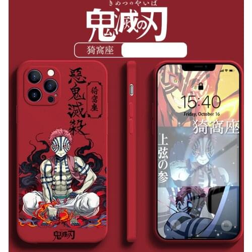 Hot Sale 1PCS Demon Slayer Phone Case Anime Cute Cartoon Phone Decoration Iphone Apple Huawei Gifts for Friends I3