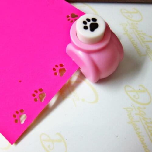 Mini Scrapbook Hollow Cat Paw Punches Handmade Cutter Card Paper Flowers For Craft Punch Hole Puncher Shape DIY Tool Embossing