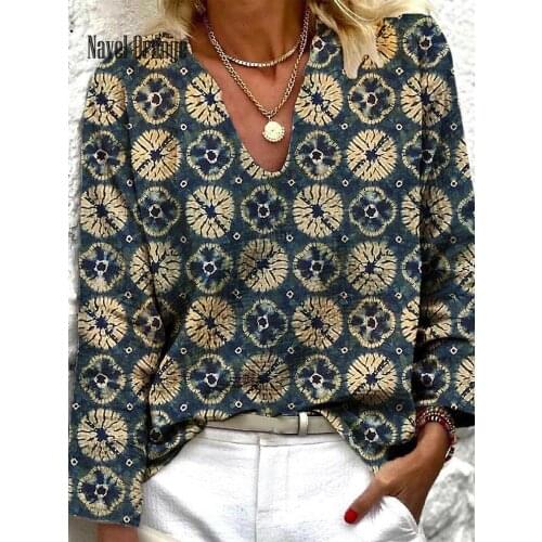 Navel Orange Women's Printed Shirts