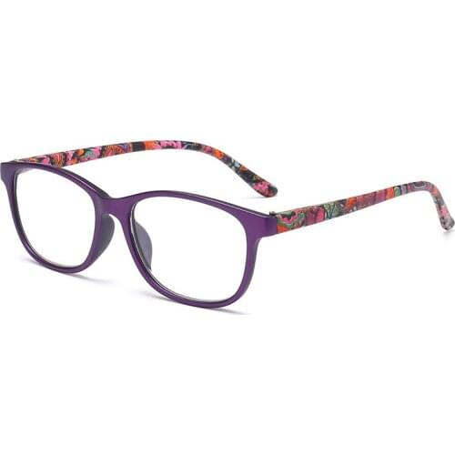 Ladies Resin Reading Glasses Fashion New Full Frame Glasses Unisex Spring Foot Flower Reading Glasses Optical Glasses