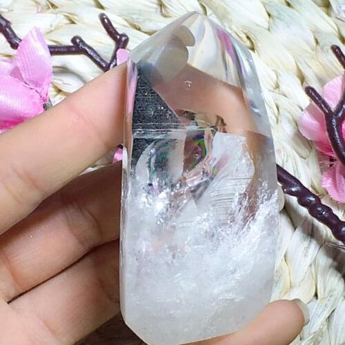 Clear quartz free from