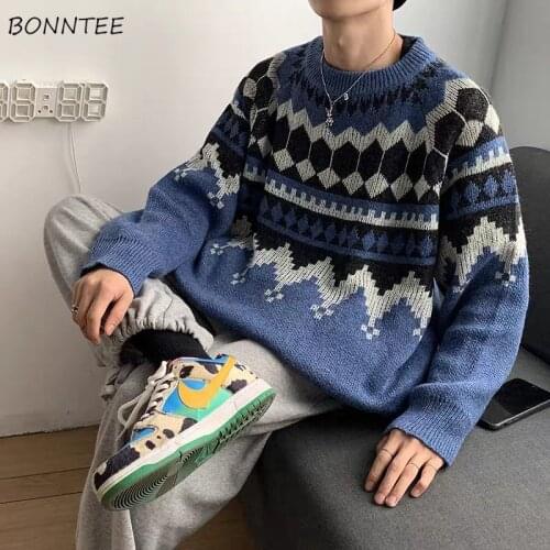 Pullovers Women Couple Striped Full Sleeve O-neck Oversize Korean Style Retro Knitting All-match Soft Trendy Chic Autumn Sweater