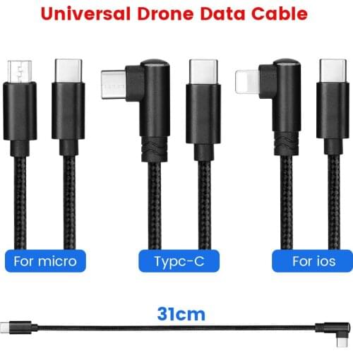 Mavic Air 2/Mini 2 Remote Controller Aluminum Alloy Data Connected Cable Line for DJI Mavic Mini/2/Pro/Air Drone Accessories