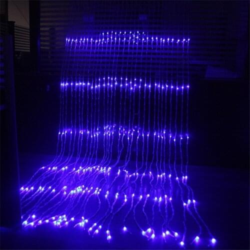 BEIAIDI 3X3/6X3M Christmas LED Waterfall Meteor Shower Rain String Light Curtain Icicle Fairy String Garland Wedding Party Decor