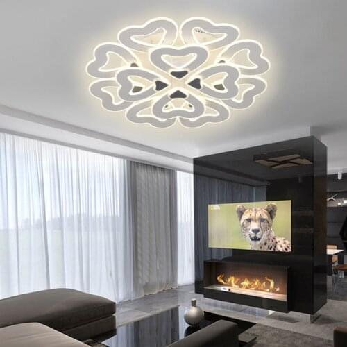 Nordic LED bedroom living room chandelier ceiling lamp hotel lobby restaurant lighting childrens room flower lamps wholesale