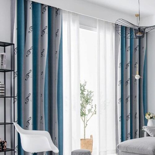 Window Curtain Soft Blackout Light Filtering Polyester Solid Thermal Insulated Window Curtains for Home Bedroom Office