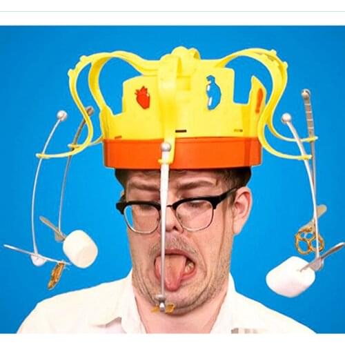 Rotating Crown Food Hat Funny Tricky Party Bubble Crab Spot Toy Christmas Party Supplies Home Game Toy Children Play Cartoon Hat