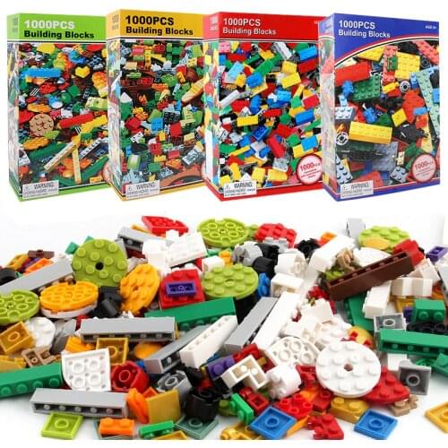 1000Pcs City DIY Creative Bricks Friends Classic Assembly DIY Creator Building Blocks Bulk Sets Educational Toys for Children