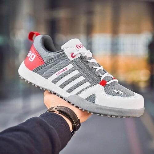 2021 New fashion Men Casual Sport Breathable Mesh Running Working Sneaker Shoes Outdoor Hiking Camping Canvas Shoe