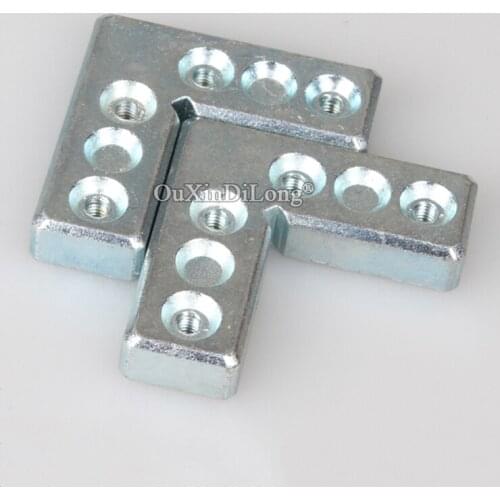Brand New 50PCS Metal Right Angle Corner Braces 90 Degree Aluminum Alloy Door and Window Frame Brackets Furniture Connectors