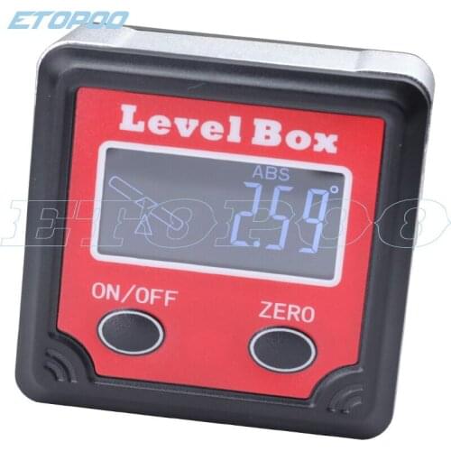 90 degree magnet base precision digital bevel angle protractor Digital Inclinometer Level box Bevel Box