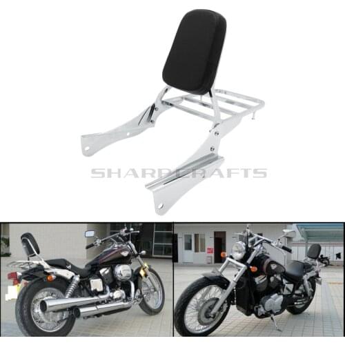 Motorcycle Accessories Passenger Backrest Sissy Bar With Rear Luggage Rack For Honda Shadow Spirit 750 VT750DC 2001-2008