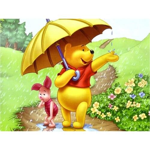 Disney 5D Diy Square Round Diamond Painting Winnie the Pooh Mosaic Embroidery Cross Stitch High Quality Decorative Painting