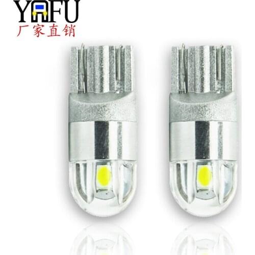 Aluminum side lamp T10 3030 2smd high brightness LED reading lamp small plug bubble 6W position lamp license plate lamp