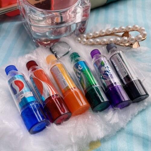 Wholesale 24pcs Color Change Cute Lip Balm Mackup Lip-balm Moisturizing Makeup Lips 6 Different Flavor for girl party gifts