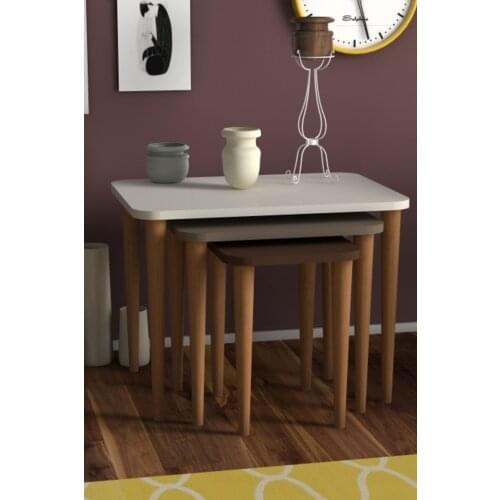 White-Cappuccino Letto Zigon Coffee Table