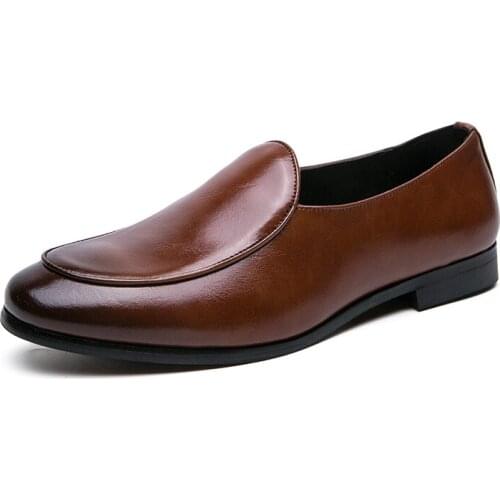 Luxury Brand Mens Vintage Classic Slip On Shoes Outdoor 2021 Moccasins Genuine Leather Trendy Party Man Loafers Shoes Size 37-45