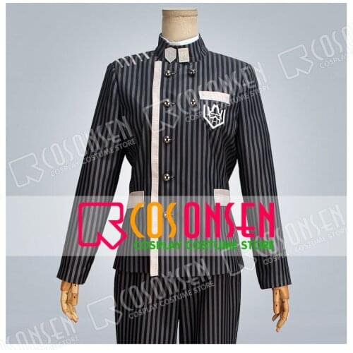 COSPLAYONSEN DanganRonpa V3 Dangan Ronpa V3 Saihara shuichi Cosplay Costume Black Set All Size Custom Made