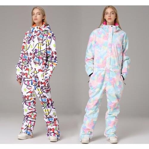 Ski Suit for Women Windproof Waterproof Snow Jumpsuit Female Skiing And Snowboard Jacket And Pants Winter Outdoor Warm Ski Set
