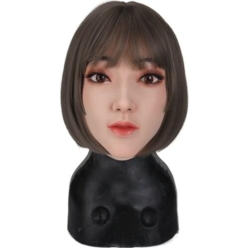 3G Chris Face Female Mask Realistic Soft Silicone for Masquerade Halloween Crossdresser Drag Queen Transgender Cosplay Holiday