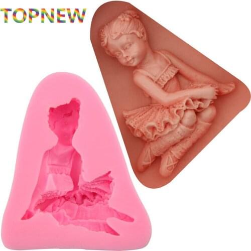 Lovely cute girl Chocolate Candy Jelly fondant Cake tool Silicone Mold Baking Pan bakeware 2200