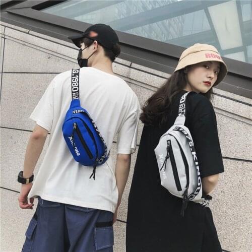 Fashion Letter Printing High-Quality Oxford Chest Bags For Men Women 2021 New Cool Popular Outdoor Sports Cycling Waist Bags