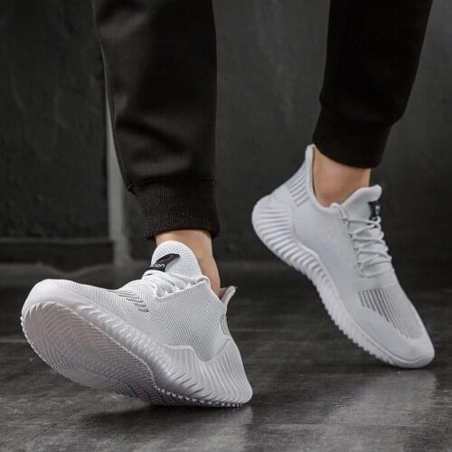 Men Shoes 2021 Breathable White Trendy Sneakers Men Original Casual Light Walking Big Size Man Tennis Shoe