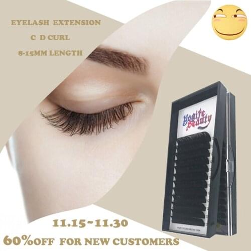 Lash Extension Individual Volume Mink Lashes Application-friendly Long Lasting from Yogife Beauty