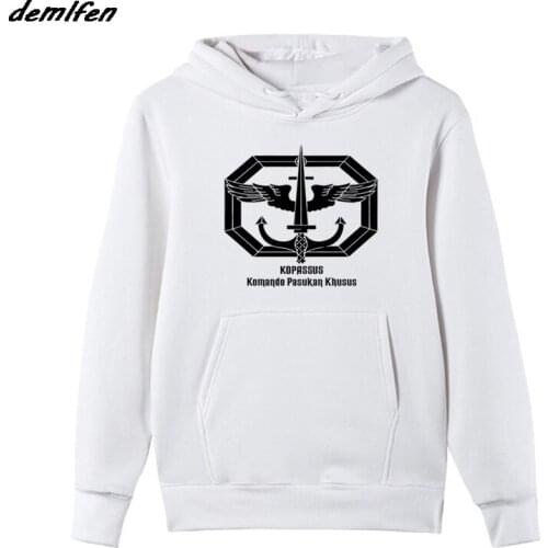 New Fashion Men Sweatshirt Kopassus Indonesia Special Force Ground Commando Army Hoodie Hip Hop Jacket Coat Harajuku Streetwear