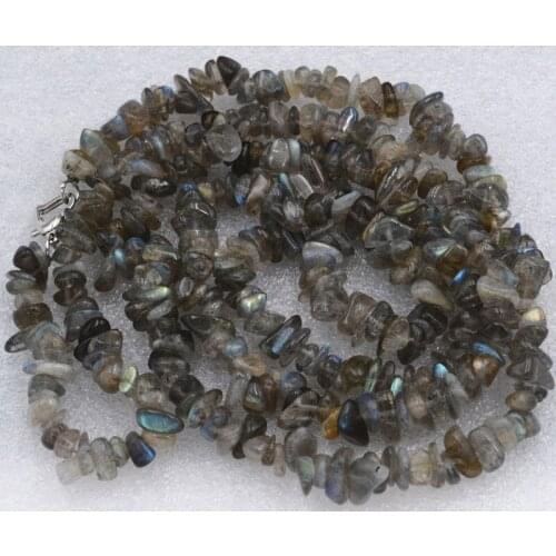 New Irregular 5x8mm natural stone necklace 50 "