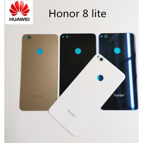 Original for Huawei honor 8 lite glass case battery replacement protective back cover shell for honor8 lite , adhesive sticker