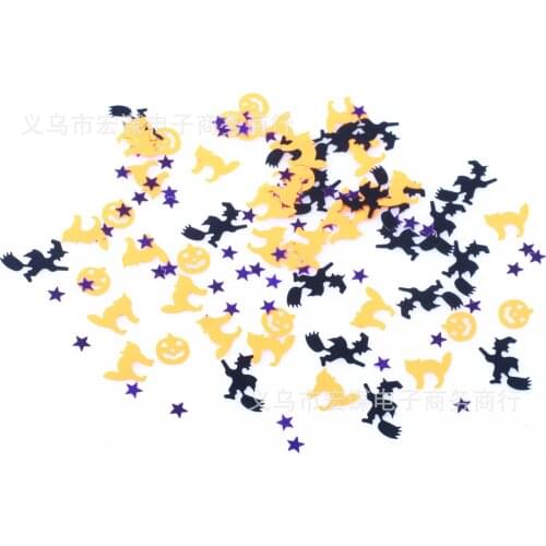 Halloween/cat/party/witch/15 grams Sequins PVC Flat for DIY Card Making Craft Color Collection