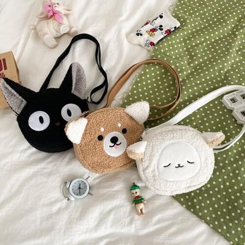New ins cute ugly cute soft girl Plush bag for fall winter autumn