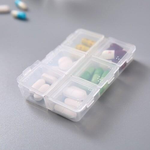 Portable Pill Organizer Travel Pocket Pill Case Small Plastic Storage Container Medicine Pill Dispenser Drug Pillbox Dividers