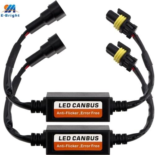 2PCS LED Decoder H1 H3 H4 9005 9006 H7 H11 Warning Error Free Canceller Anti Flicker For Headlights Load Resistor Canbus 9-36V