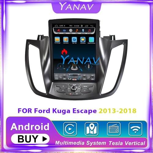 Tesla vertical Screen CAR DVD PLAYER For-FORD KUGA FOR Ford-Maverick 2013-2018 Radio GPS Map Navigation player WIFI Media System