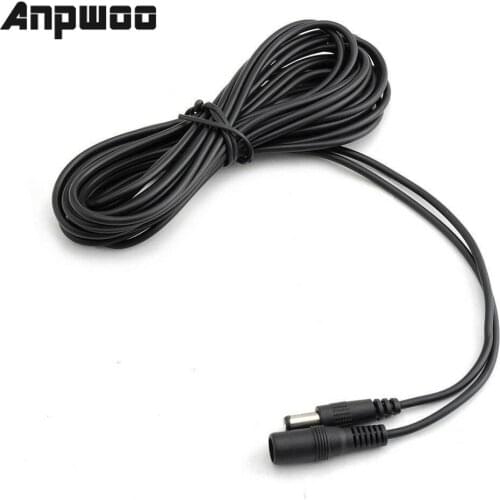5M Camera Power Extension Cord 12V DC Power Cord 5.5*2.1mm Male Female Power Adapter Extension Cable CCTV Camera Extend Wire