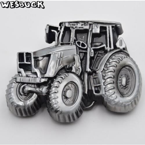 WesBuck Brand Men Belt Buckle Head ,Retro Metal Belt Buckle With PU Belt